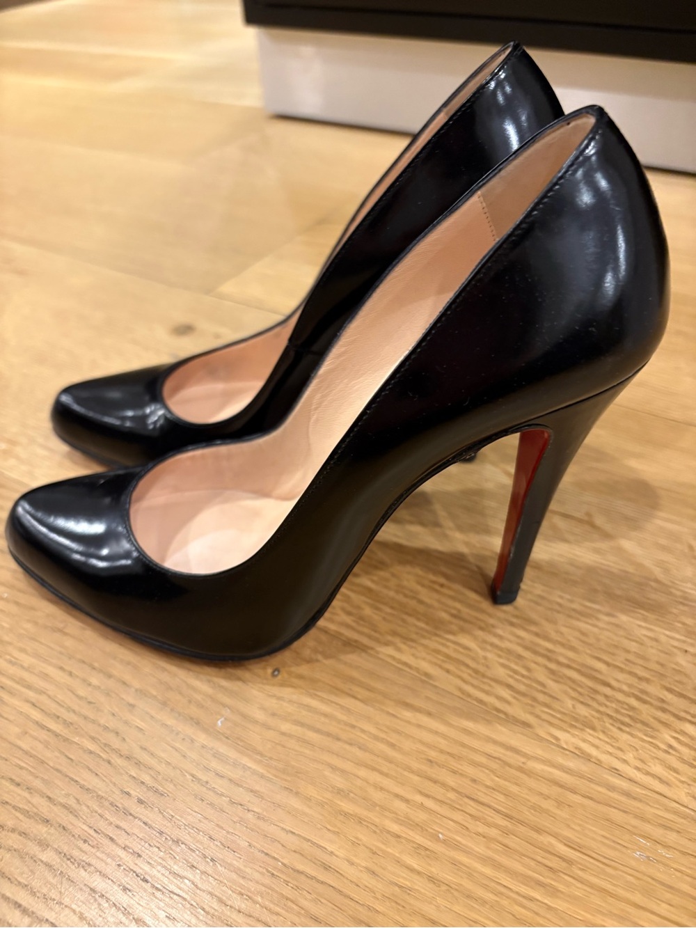 Christian Louboutin Black Patent High Heel Pumps